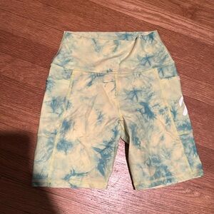 Peloton tie-dye bike shorts
